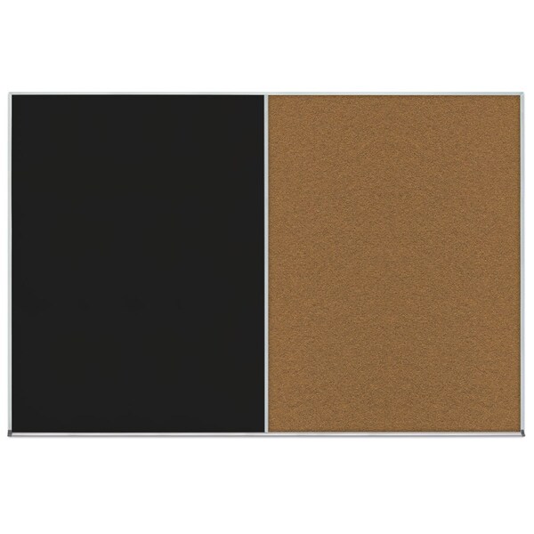 Enclosed Corkboard, 1 Door, 24"x36", 4" Fra